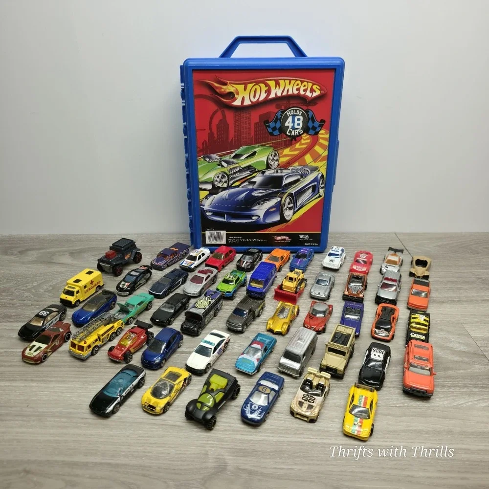 Hotwheels 48 Car Carry Case Style No. 20020 -‎ Full 48+ Cars Mixed Brands/Years